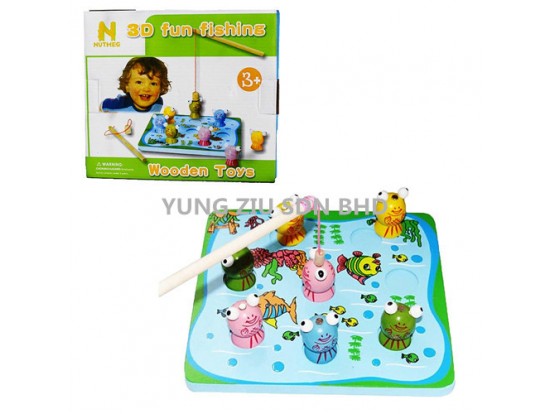 3D FUN FISHING WOODEN TOYS(NUTMED)